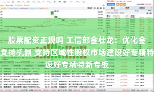 股票配资正规吗 工信部金壮龙：优化金融精准支持机制 支持区域性股权市场建设好专精特新专板